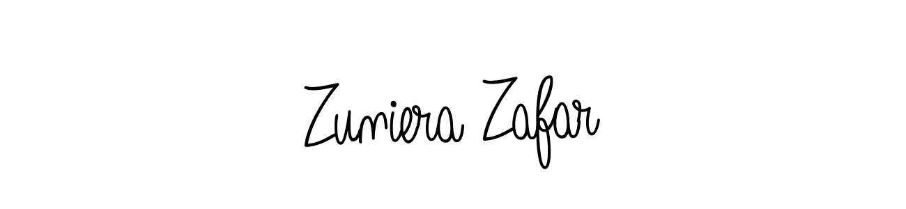 Make a short Zuniera Zafar signature style. Manage your documents anywhere anytime using Angelique-Rose-font-FFP. Create and add eSignatures, submit forms, share and send files easily. Zuniera Zafar signature style 5 images and pictures png