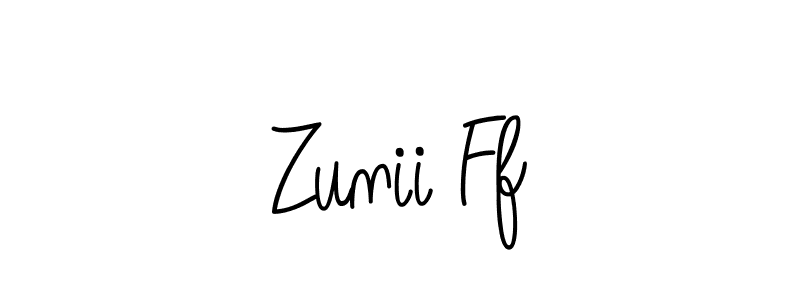 Make a beautiful signature design for name Zunii Ff. Use this online signature maker to create a handwritten signature for free. Zunii Ff signature style 5 images and pictures png
