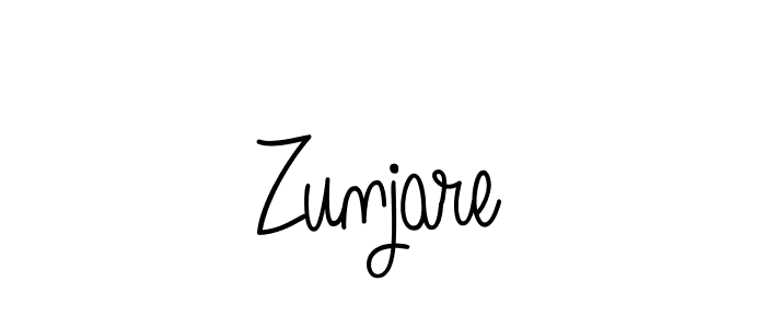 How to make Zunjare signature? Angelique-Rose-font-FFP is a professional autograph style. Create handwritten signature for Zunjare name. Zunjare signature style 5 images and pictures png