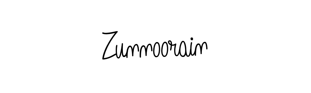 Make a beautiful signature design for name Zunnoorain. Use this online signature maker to create a handwritten signature for free. Zunnoorain signature style 5 images and pictures png