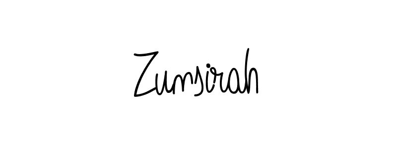 Make a beautiful signature design for name Zunsirah. Use this online signature maker to create a handwritten signature for free. Zunsirah signature style 5 images and pictures png