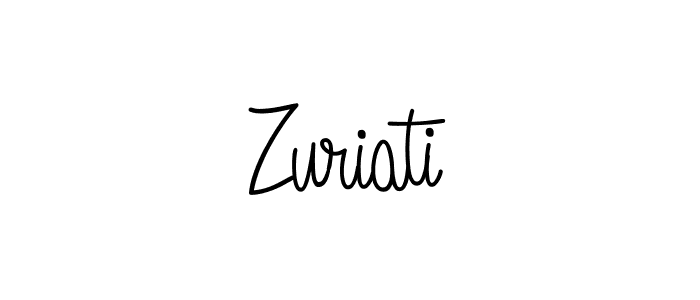 Use a signature maker to create a handwritten signature online. With this signature software, you can design (Angelique-Rose-font-FFP) your own signature for name Zuriati. Zuriati signature style 5 images and pictures png