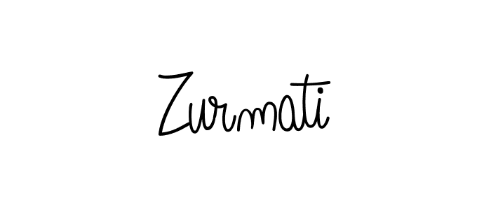 Create a beautiful signature design for name Zurmati. With this signature (Angelique-Rose-font-FFP) fonts, you can make a handwritten signature for free. Zurmati signature style 5 images and pictures png