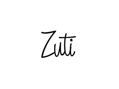 The best way (Angelique-Rose-font-FFP) to make a short signature is to pick only two or three words in your name. The name Zuti include a total of six letters. For converting this name. Zuti signature style 5 images and pictures png