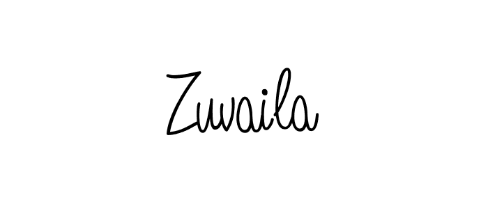 How to make Zuvaila signature? Angelique-Rose-font-FFP is a professional autograph style. Create handwritten signature for Zuvaila name. Zuvaila signature style 5 images and pictures png