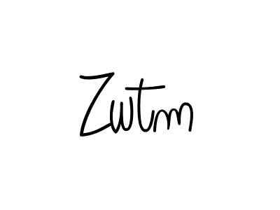 Zwtm stylish signature style. Best Handwritten Sign (Angelique-Rose-font-FFP) for my name. Handwritten Signature Collection Ideas for my name Zwtm. Zwtm signature style 5 images and pictures png