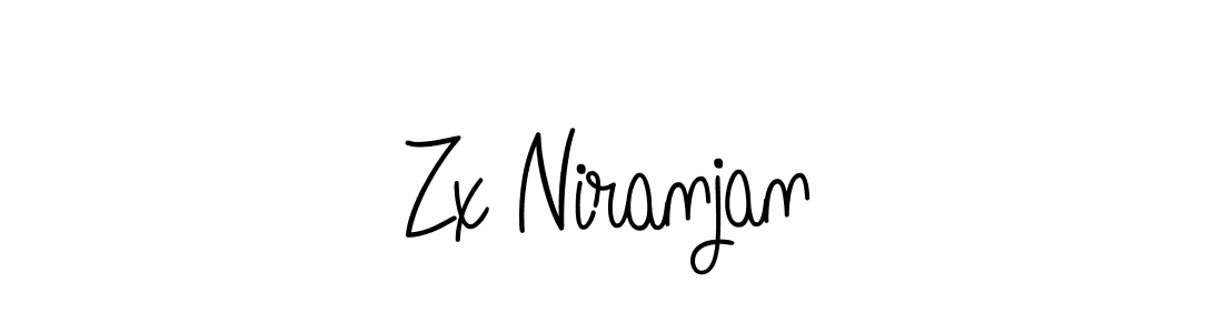 Make a beautiful signature design for name Zx Niranjan. With this signature (Angelique-Rose-font-FFP) style, you can create a handwritten signature for free. Zx Niranjan signature style 5 images and pictures png