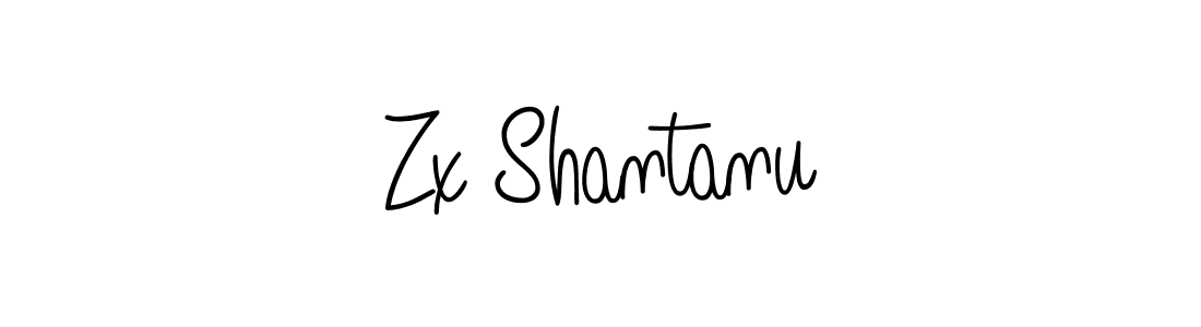 Make a beautiful signature design for name Zx Shantanu. With this signature (Angelique-Rose-font-FFP) style, you can create a handwritten signature for free. Zx Shantanu signature style 5 images and pictures png