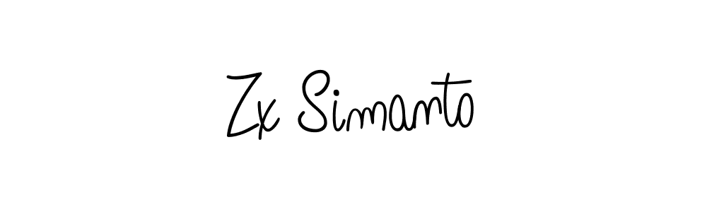 How to Draw Zx Simanto signature style? Angelique-Rose-font-FFP is a latest design signature styles for name Zx Simanto. Zx Simanto signature style 5 images and pictures png
