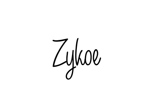 You should practise on your own different ways (Angelique-Rose-font-FFP) to write your name (Zykoe) in signature. don't let someone else do it for you. Zykoe signature style 5 images and pictures png
