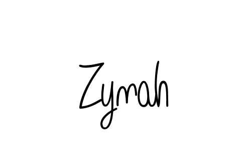 Use a signature maker to create a handwritten signature online. With this signature software, you can design (Angelique-Rose-font-FFP) your own signature for name Zynah. Zynah signature style 5 images and pictures png