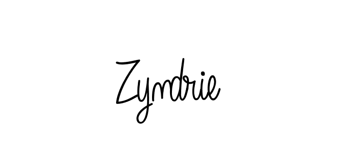 Zyndrie stylish signature style. Best Handwritten Sign (Angelique-Rose-font-FFP) for my name. Handwritten Signature Collection Ideas for my name Zyndrie. Zyndrie signature style 5 images and pictures png