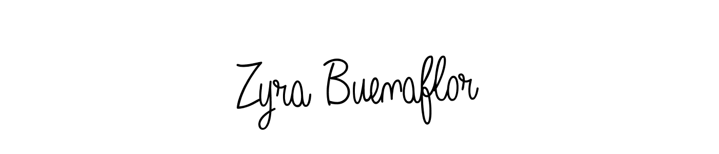 Design your own signature with our free online signature maker. With this signature software, you can create a handwritten (Angelique-Rose-font-FFP) signature for name Zyra Buenaflor. Zyra Buenaflor signature style 5 images and pictures png