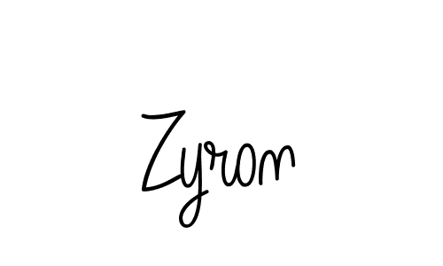 You should practise on your own different ways (Angelique-Rose-font-FFP) to write your name (Zyron) in signature. don't let someone else do it for you. Zyron signature style 5 images and pictures png