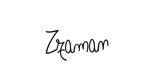 Use a signature maker to create a handwritten signature online. With this signature software, you can design (Angelique-Rose-font-FFP) your own signature for name Zzaman. Zzaman signature style 5 images and pictures png