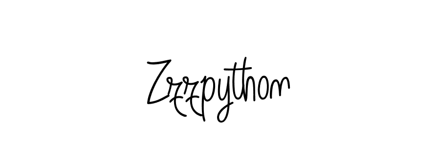 Use a signature maker to create a handwritten signature online. With this signature software, you can design (Angelique-Rose-font-FFP) your own signature for name Zzzpython. Zzzpython signature style 5 images and pictures png