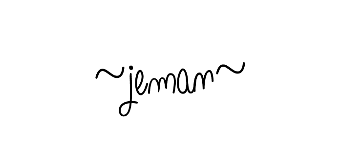 Design your own signature with our free online signature maker. With this signature software, you can create a handwritten (Angelique-Rose-font-FFP) signature for name ~jeman~. ~jeman~ signature style 5 images and pictures png