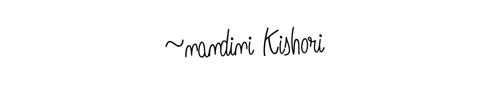 How to make ~nandini Kishori signature? Angelique-Rose-font-FFP is a professional autograph style. Create handwritten signature for ~nandini Kishori name. ~nandini Kishori signature style 5 images and pictures png