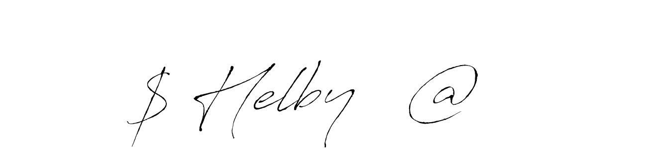 Here are the top 10 professional signature styles for the name $ Helby   @  . These are the best autograph styles you can use for your name. $ Helby   @   signature style 6 images and pictures png