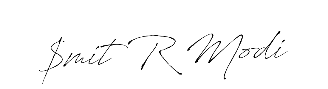 The best way (Antro_Vectra) to make a short signature is to pick only two or three words in your name. The name $mit R Modi include a total of six letters. For converting this name. $mit R Modi signature style 6 images and pictures png