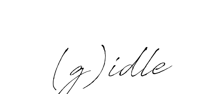 Use a signature maker to create a handwritten signature online. With this signature software, you can design (Antro_Vectra) your own signature for name (g)idle. (g)idle signature style 6 images and pictures png