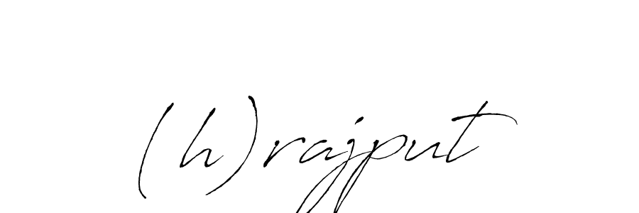 Create a beautiful signature design for name (h)rajput. With this signature (Antro_Vectra) fonts, you can make a handwritten signature for free. (h)rajput signature style 6 images and pictures png