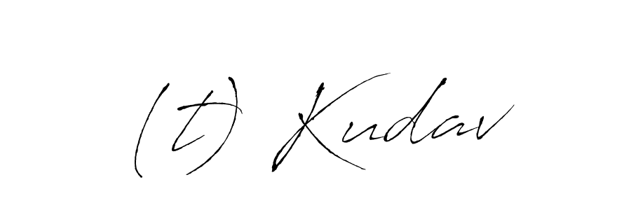 Here are the top 10 professional signature styles for the name (t) Kudav. These are the best autograph styles you can use for your name. (t) Kudav signature style 6 images and pictures png