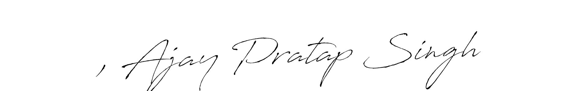 Make a beautiful signature design for name , Ajay Pratap Singh. With this signature (Antro_Vectra) style, you can create a handwritten signature for free. , Ajay Pratap Singh signature style 6 images and pictures png