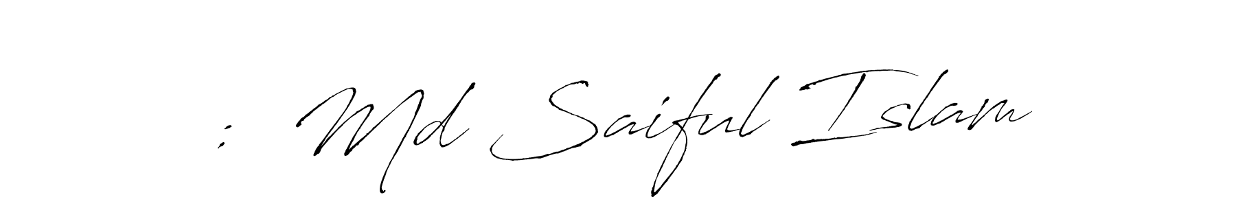 Similarly Antro_Vectra is the best handwritten signature design. Signature creator online .You can use it as an online autograph creator for name :  Md Saiful Islam. :  Md Saiful Islam signature style 6 images and pictures png