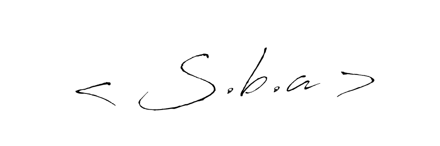 Create a beautiful signature design for name < S.b.a >. With this signature (Antro_Vectra) fonts, you can make a handwritten signature for free. < S.b.a > signature style 6 images and pictures png