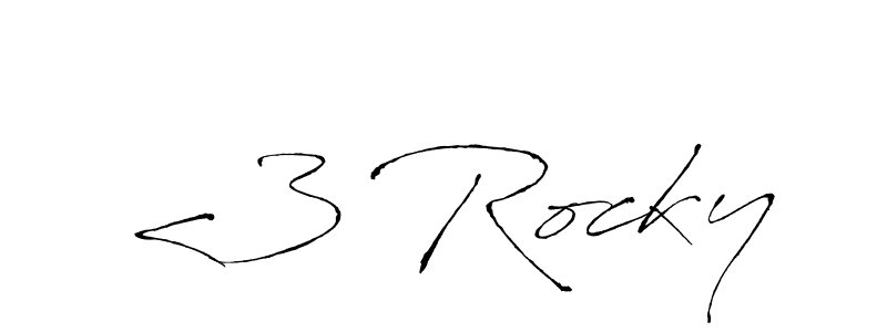 Here are the top 10 professional signature styles for the name <3 Rocky. These are the best autograph styles you can use for your name. <3 Rocky signature style 6 images and pictures png