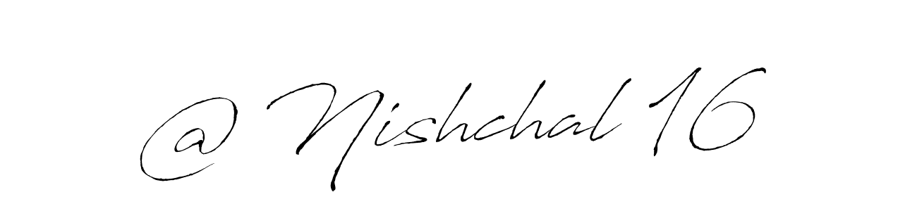 Once you've used our free online signature maker to create your best signature Antro_Vectra style, it's time to enjoy all of the benefits that @ Nishchal 16 name signing documents. @ Nishchal 16 signature style 6 images and pictures png