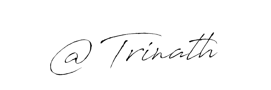 It looks lik you need a new signature style for name @ Trinath. Design unique handwritten (Antro_Vectra) signature with our free signature maker in just a few clicks. @ Trinath signature style 6 images and pictures png