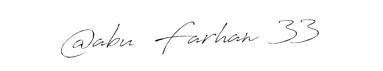 Use a signature maker to create a handwritten signature online. With this signature software, you can design (Antro_Vectra) your own signature for name @abu  Farhan  33. @abu  Farhan  33 signature style 6 images and pictures png
