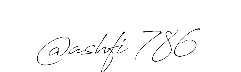 Create a beautiful signature design for name @ashfi 786. With this signature (Antro_Vectra) fonts, you can make a handwritten signature for free. @ashfi 786 signature style 6 images and pictures png