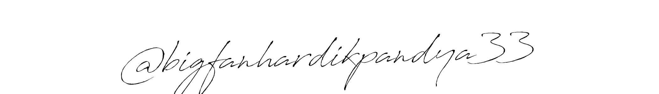 Similarly Antro_Vectra is the best handwritten signature design. Signature creator online .You can use it as an online autograph creator for name @bigfanhardikpandya33. @bigfanhardikpandya33 signature style 6 images and pictures png