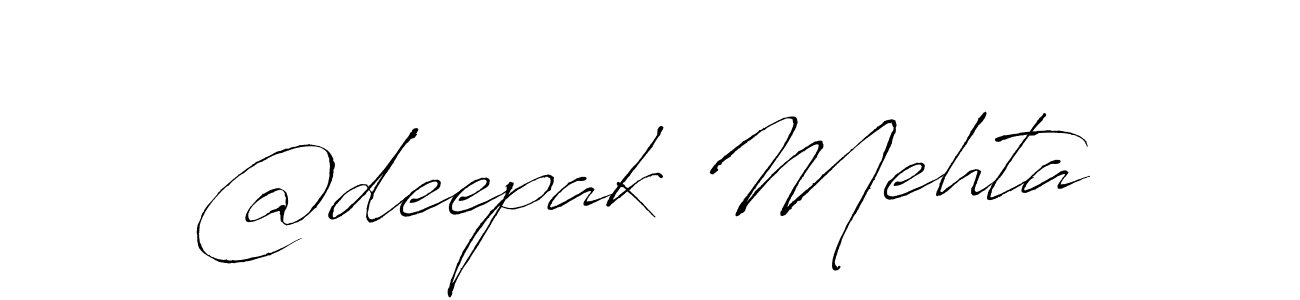 It looks lik you need a new signature style for name @deepak Mehta. Design unique handwritten (Antro_Vectra) signature with our free signature maker in just a few clicks. @deepak Mehta signature style 6 images and pictures png