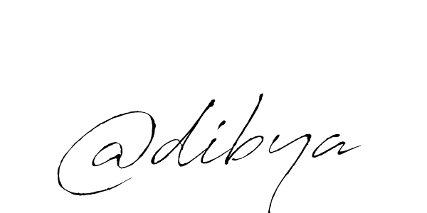 How to make @dibya signature? Antro_Vectra is a professional autograph style. Create handwritten signature for @dibya name. @dibya signature style 6 images and pictures png