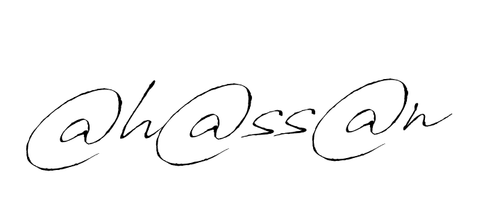 Use a signature maker to create a handwritten signature online. With this signature software, you can design (Antro_Vectra) your own signature for name @h@ss@n. @h@ss@n signature style 6 images and pictures png