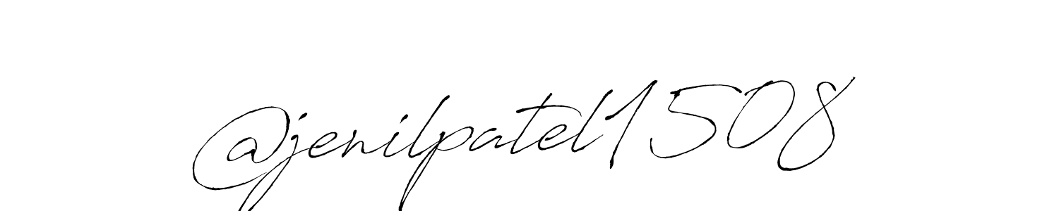 Also You can easily find your signature by using the search form. We will create @jenilpatel1508 name handwritten signature images for you free of cost using Antro_Vectra sign style. @jenilpatel1508 signature style 6 images and pictures png