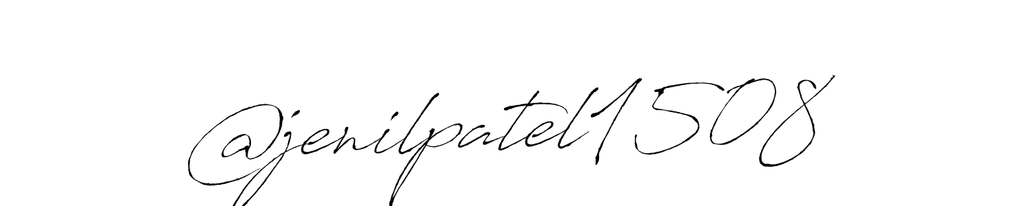 It looks lik you need a new signature style for name @jenilpatel1508. Design unique handwritten (Antro_Vectra) signature with our free signature maker in just a few clicks. @jenilpatel1508 signature style 6 images and pictures png