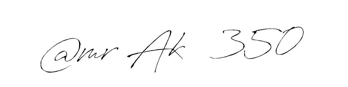 Create a beautiful signature design for name @mr Ak   350. With this signature (Antro_Vectra) fonts, you can make a handwritten signature for free. @mr Ak   350 signature style 6 images and pictures png