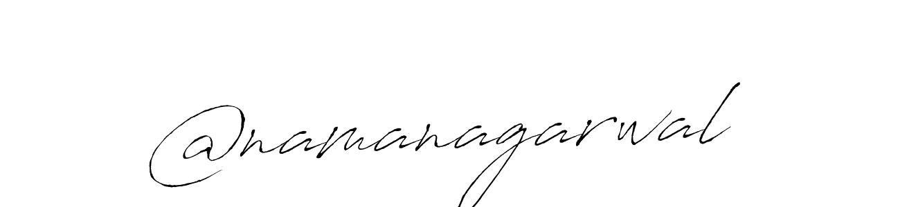 Create a beautiful signature design for name @namanagarwal. With this signature (Antro_Vectra) fonts, you can make a handwritten signature for free. @namanagarwal signature style 6 images and pictures png