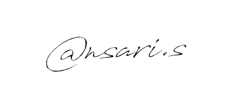 Use a signature maker to create a handwritten signature online. With this signature software, you can design (Antro_Vectra) your own signature for name @nsari.s. @nsari.s signature style 6 images and pictures png