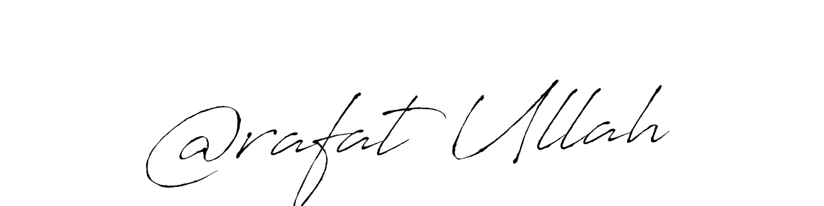 Make a beautiful signature design for name @rafat Ullah. With this signature (Antro_Vectra) style, you can create a handwritten signature for free. @rafat Ullah signature style 6 images and pictures png