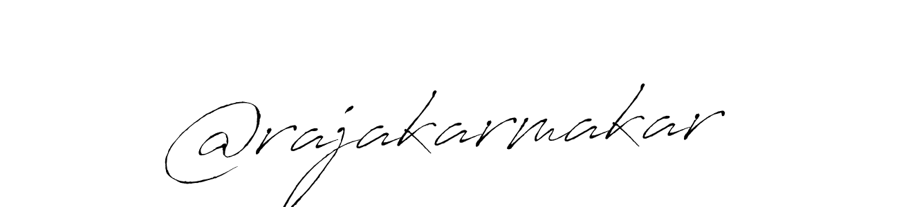 Create a beautiful signature design for name @rajakarmakar. With this signature (Antro_Vectra) fonts, you can make a handwritten signature for free. @rajakarmakar signature style 6 images and pictures png