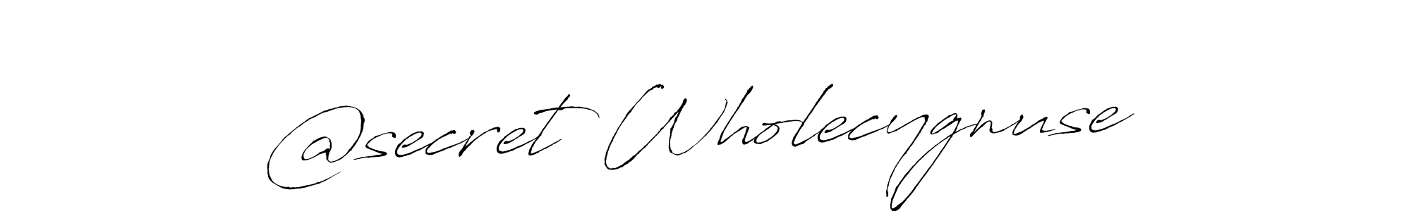 Use a signature maker to create a handwritten signature online. With this signature software, you can design (Antro_Vectra) your own signature for name @secret Wholecygnuse. @secret Wholecygnuse signature style 6 images and pictures png