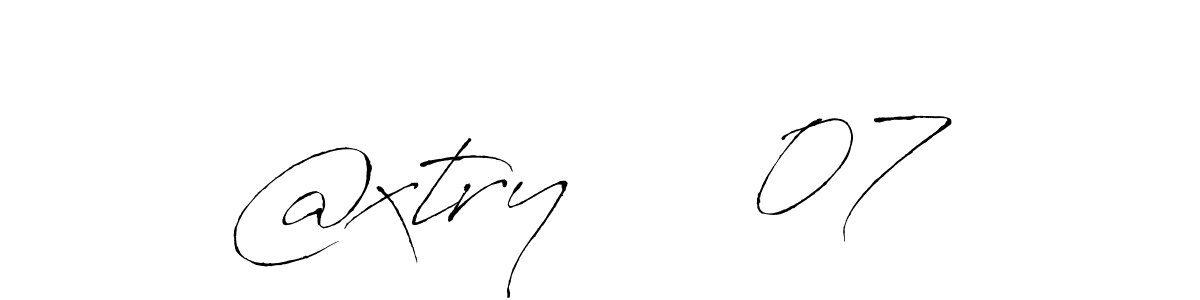 It looks lik you need a new signature style for name @xtry     07. Design unique handwritten (Antro_Vectra) signature with our free signature maker in just a few clicks. @xtry     07 signature style 6 images and pictures png