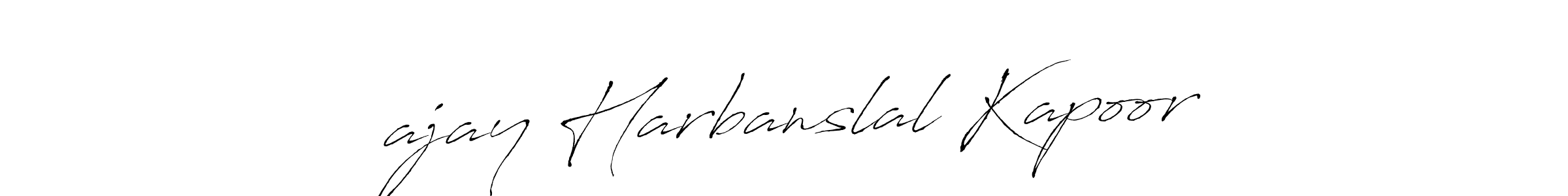 Check out images of Autograph of  ajay Harbanslal Kapoor name. Actor  ajay Harbanslal Kapoor Signature Style. Antro_Vectra is a professional sign style online.  ajay Harbanslal Kapoor signature style 6 images and pictures png