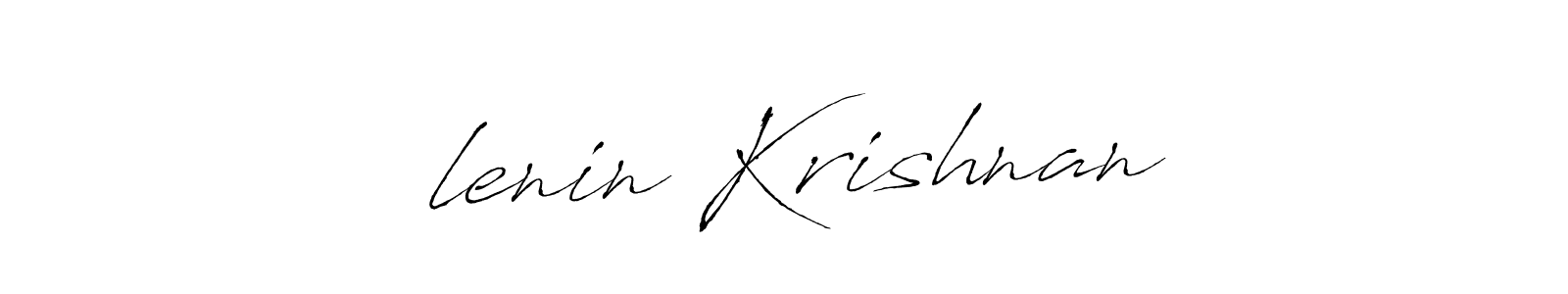 Similarly Antro_Vectra is the best handwritten signature design. Signature creator online .You can use it as an online autograph creator for name  lenin Krishnan.  lenin Krishnan signature style 6 images and pictures png